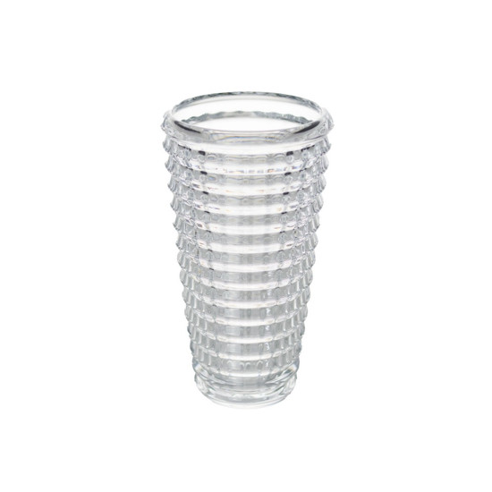 Imagem VASO DECORATIVO DE VIDRO TRANSPARENTE 10X17,5CM - GRILLO 55163