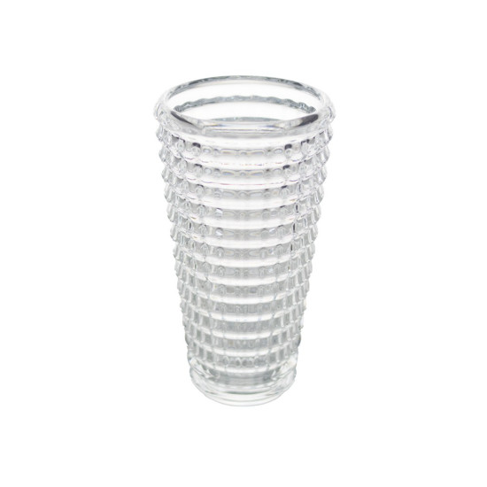 Imagem VASO DECORATIVO DE VIDRO TRANSPARENTE 6,5X10X18CM - GRILLO 54195