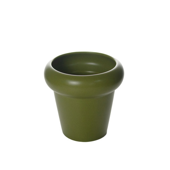 Imagem VASO DECORATIVO DE CERÂMICA COR VERDE 12X12CM - GRILLO 54874