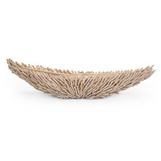 Imagem de CANOA DECORATIVA EM MADEIRA UNHA DE GATO 85X23X17CM - FLORAL ATLANTA  - Floral Atlanta Ind E Com Ltda