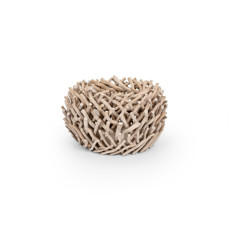 Imagem de VASO BOLA UNHA DE GATO P DE MADEIRA 34X34X20CM - FLORAL ATLANTA  - Floral Atlanta Ind E Com Ltda