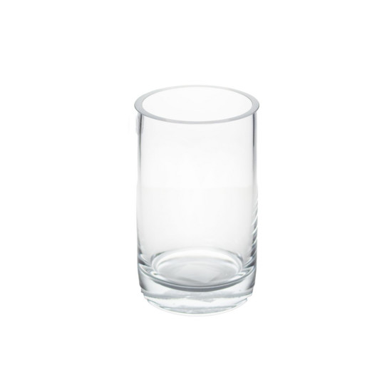 Imagem VASO DECORATIVO DE VIDRO TRANSPARENTE 12X12X20CM - GRILLO 54283