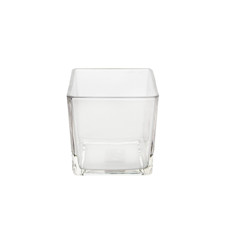 Imagem de VASO DECORATIVO DE VIDRO TRANSPARENTE 12X12X12CM - GRILLO 55183 - Grillo Ltda