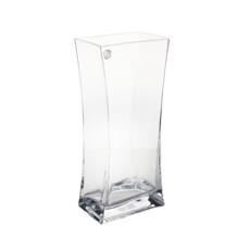 Imagem de VASO DECORATIVO DE VIDRO TRANSPARENTE 15,5X10X35CM - GRILLO 54271 - Grillo Ltda