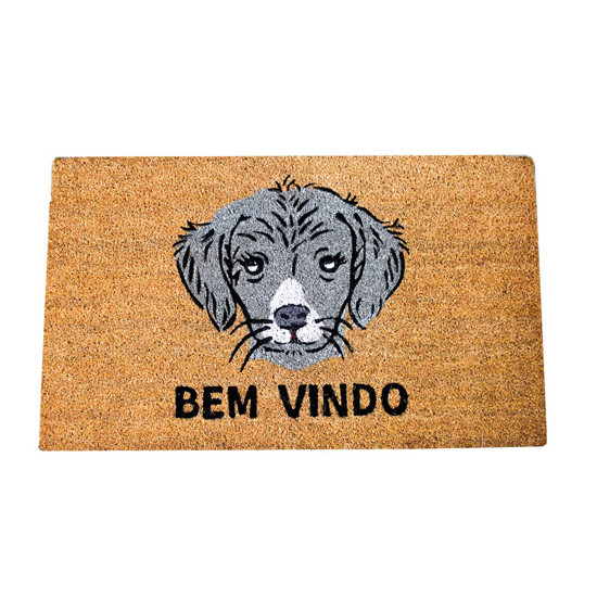 Imagem CAPACHO BEM VINDO DOGUINHO ANTIDERRAPANTE EMBORRACHADO 45X75CM - YANGZI 