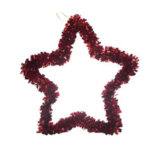 Imagem de ENFEITE ESTRELA DECORATIVA NATALINA COR VERMELHO 40CM - GRILLO 54821 - Grillo Ltda