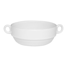 Imagem de TIGELA CONSOMME COM ASA 400 ML BRANCO - OXFORD  - Oxford Porcelanas Sudeste Ltda