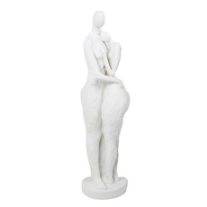 Imagem de ESTATUETA ABRAÇO COR BRANCO EM RESINA 48CM - CROSS  - Cross Comercial Ltda