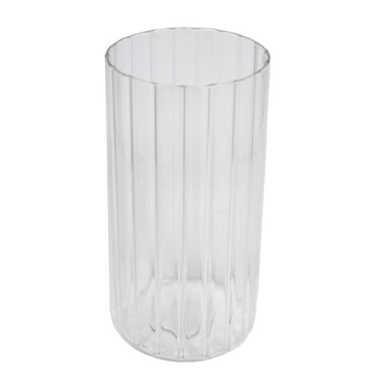 Imagem VASO DECORATIVO DE VIDRO TRANSPARENTE 10X10X20CM - GRILLO 54234