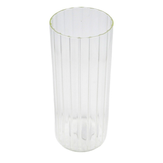 Imagem VASO DECORATIVO DE VIDRO TRANSPARENTE 10X10X25CM - GRILLO 54235