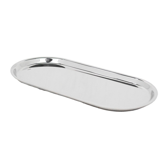 Imagem BANDEJA SALVINHA OVAL DE INOX 25X12X0,1CM - RIVA 