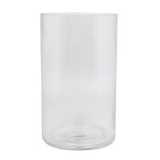 Imagem de VASO DECORATIVO DE VIDRO TRANSPARENTE 15X15X25CM - GRILLO 54266 - Grillo Ltda