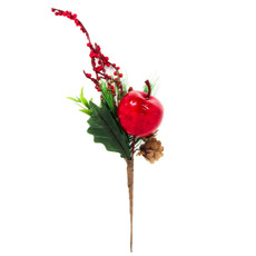 Imagem de PICK NATALINO COM GRUTA COR VERMELHO, VERDE E MARROM 28CM - GRILLO 55100 - Grillo Ltda