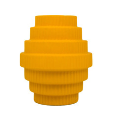 Imagem de VASO DECORATIVO DE CERÂMICA COR AMARELO 18X18X12CM - GRILLO 54846 - Grillo Ltda