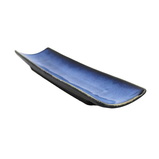 Imagem TRAVESSA EM CERÂMICA COR AZUL 33X8X3CM - CROSS 