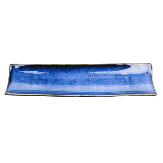 Imagem TRAVESSA EM CERÂMICA COR AZUL 33X8X3CM - CROSS 