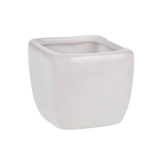 Imagem VASO DECORATIVO DE CERÂMICA COR BRANCO 5X4CM - GRILLO 47236