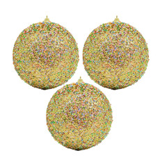 Imagem de JOGO DE BOLA NATALINA DE PLÁSTICO COLOTIDO COM GLITTER 3 PEÇAS DE 10CM - GRILLO 54960 - Grillo Ltda