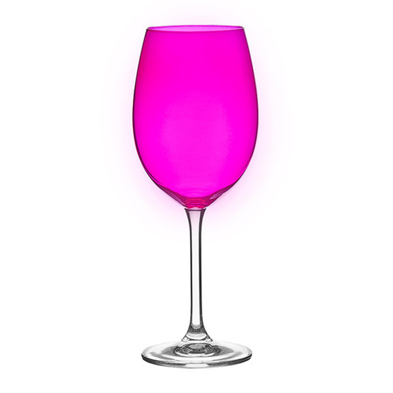 Imagem JOGO DE TAÇA COLOBRI PARA VINHO TINTO DE CRISTAL GASTRO LILÁS 6 PEÇAS DE 450ML - BOHEMIA CRYSTALITE