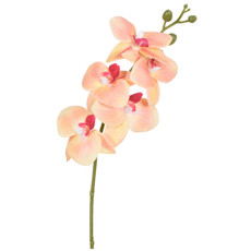 Imagem de HASTE DECORATIVA DE ORQUIDEA COR AMARELA EM PLÁSTICO MOLDÁVEL 15X43CM - GRILLO - Grillo Ltda