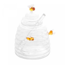 Imagem de MELEIRA 500ML DE VIDRO BOROSSILICATO COM PEGADOR BEEHIVE 10X10X13,5CM - LYOR - Coliseu Presentes Ltda