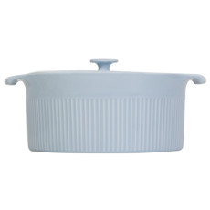 Imagem de COCOTTE DE PORCELANA COR AZUL VINTAGE 22CM - GERMER  - Germer Porcelanas Finas