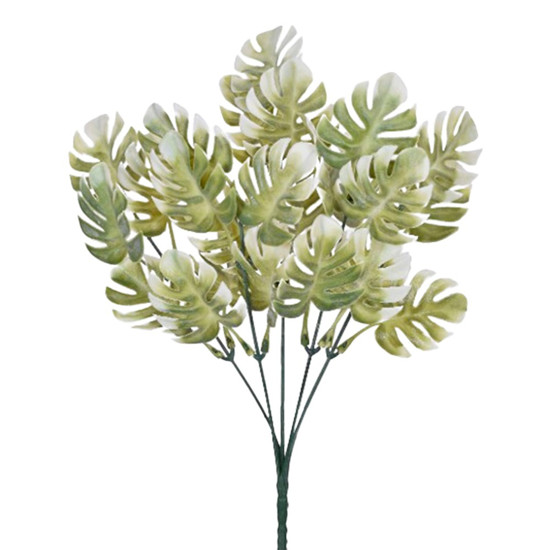 Imagem BUQUÊ FOLHAS COSTELA X5 CREME VERDE 34X20CM - GRILLO 55320