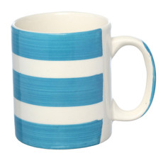 Imagem de CANECA DE CERÂMICA RETA FAIXAS AZUL ESCURO 300ML - HAUSKRAFT - Etilux Industria E Comercio Ltda