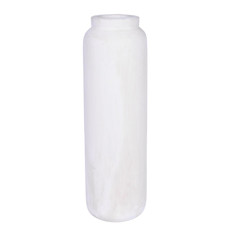 Imagem de VASO DECORATIVO EM MADEIRA G BRANCO 12X12X40CM - GRILLO 55879 - Grillo Ltda