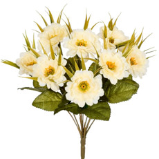 Imagem de BUQUÊ DECORATIVO DE POPPY COR CREME EM PLÁSTICO MOLDÁVEL 32X17 CM - GRILLO - Grillo Ltda