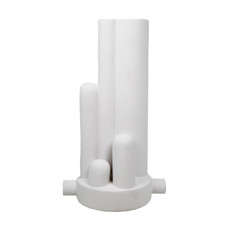 Imagem de VASO DECORATIVO EM CERÂMICA COR BRANCO 40X24X17CM - LUCATTI - Lucatti Artes E Decoracoes Ltda