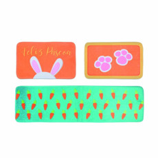 Imagem de KIT DE TAPETES PARA COZINHA COLELHO E CENOURA (PÁSCOA) - CROMUS  - Cromus Embalagem Ind. E Com. Ltda