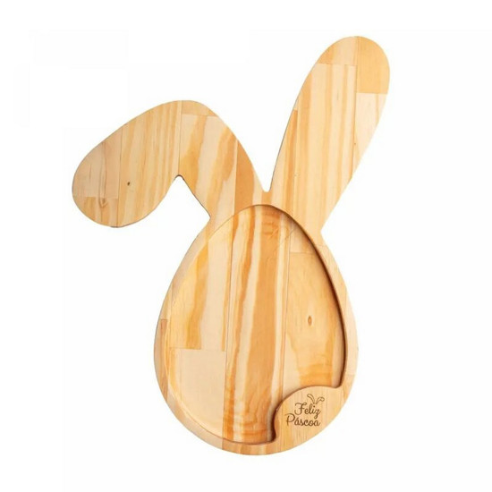 Imagem PETISQUEIRA DE MADEIRA PINUS NEW EASTER 35CM X 25CM X 1,5CM - WOODART