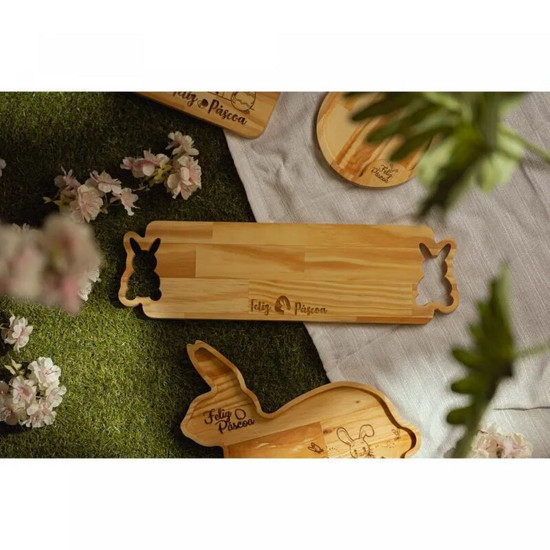 Imagem TÁBUA DE MADEIRA PINUS NEW EASTER 45CM X 13CM X 1,5CM - WOODART
