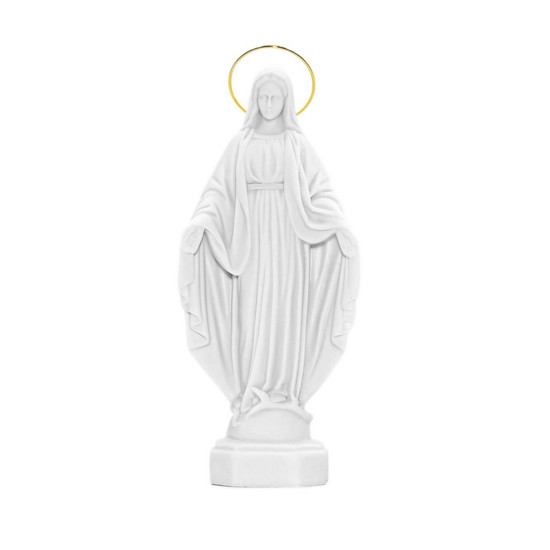 Imagem IMAGEM DECOEATIVA NOSSA SENHORA DAS GRAÇAS COM AUREOLA DOURADA 20CM - VIGORE