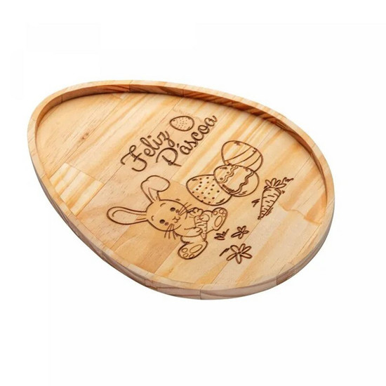 Imagem PETISQUEIRA DE MADEIRA PINUS NEW EASTER 30CM X 22CM X 1,5CM - WOODART