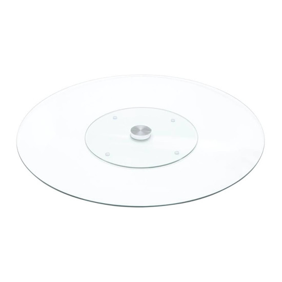 Imagem CENTRO DE MESA DECORATIVO GIRATÓRIO VIDRO TEMPERADO 30CM - WOLFF 