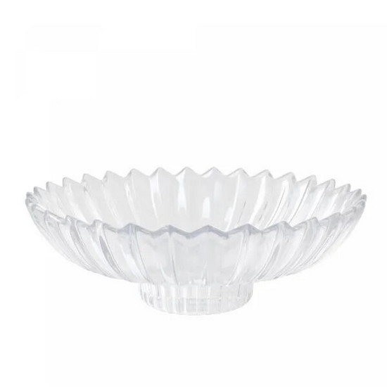 Imagem CENTRO DE MESA DE CRISTAL GENEVA 32CM X 32CM X 11CM - WOLFF