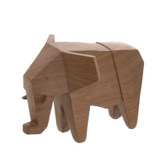 Imagem de ELEFANTE DECORATIVO DE RESINA COR MARROM 24X15X18CM - MABRUK  - Mabruk Importacao E Comercio Eireli