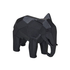 Imagem de ELEFANTE DECORATIVO DE RESINA COR PRETO 19,2X10,4X14,7CM - MABRUK  - Mabruk Importacao E Comercio Eireli