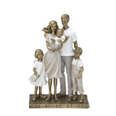 Imagem de FAMÍLIA DECORATIVA DE RESINA 17,5X8,5X26CM - MABRUK  - Mabruk Importacao E Comercio Eireli