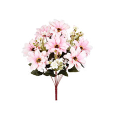 Imagem de BUQUÊ GERBERA X11 ROSA CLARO 12X48CM GRILLO 54614 - Grillo Ltda
