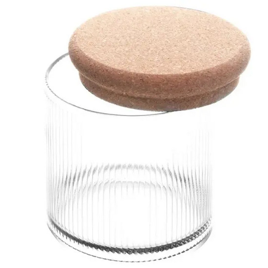 Imagem POTE PARA MANTIMENTO ESSÊNCIA COM TAMPA ROLHA 850 ML EM VIDRO 
