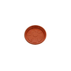 Imagem de PRATO PARA VASO Nº1,5 EM RESINA DE POLIPROPILENO COR CERÂMICA 24,5X3,5CM - Atacaplast Comercio E Distribuidora Ltda