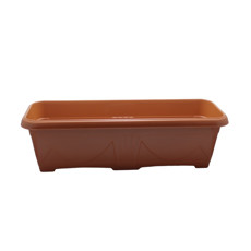 Imagem de FLOREIRA Nº3 COR TERRACOTA DE RESINA DE POLIPROPILENO 60X20CM   - Atacaplast Comercio E Distribuidora Ltda