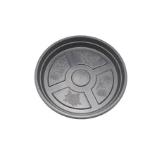 Imagem de PRATO PARA VASO DE PLÁSTICO COR PRETO 21 CM Nº3  - Atacaplast Comercio E Distribuidora Ltda