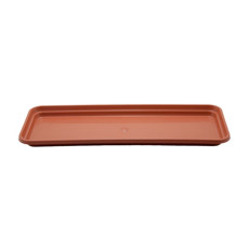 Imagem de PRATO FLOREIRA PARA VASO Nº2 EM RESINA DE POLIPROPILENO COR CERÂMICA 45,5X17,5CM - Atacaplast Comercio E Distribuidora Ltda