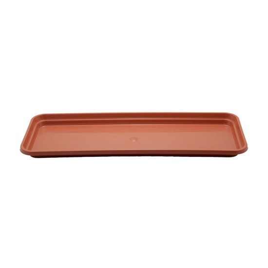 Imagem PRATO FLOREIRA PARA VASO Nº2 EM RESINA DE POLIPROPILENO COR CERÂMICA 45,5X17,5CM