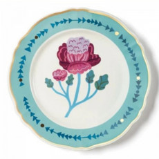 Imagem de PRATO RASO DE PORCELANA ITALIANA BITOSSI DA COLEÇÃO BOTANICA 26,5CM - 6f Decoracoes Exportacao Importacao E Comercio Ltda