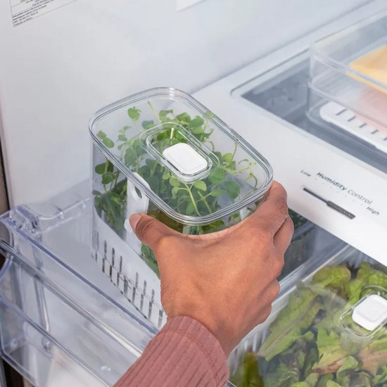 Imagem ORGANIZADOR DE TEMPEROS 1,5L CLEAR FRESH OU 10 X 14,5 X 15CM NATURAL 